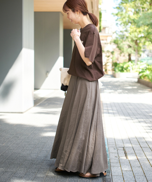 Madisonblue　リネン　フレアスカート MADISONBLUE(マディソンブルー)のPANEL FLARE SKIRT LINEN TWILL
