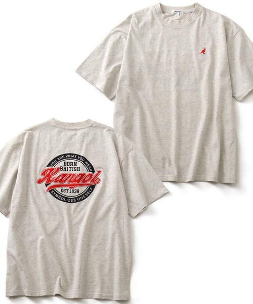 KANGOL(カンゴール)の「【KANGOL/カンゴール】 別注 バックプリントデザイン ショートスリーブTシャツ(Tシャツ/カットソー・メンズ・グリーン/ネイビー/ホワイト/チャコールグレー/ブラック/オートミール/ホワイト系1/ホワイト系2/ブラック系1/ブラック系2/ライトグレー系1/グレー系1/グレー系2/ブラウン系1/ブラウン系2/グリーン系1/グリーン系2/ネイビー系1/ネイビー系2・M/L/XL)」の8枚目の写真