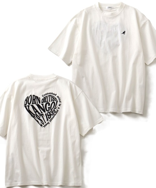 KANGOL(カンゴール)の「【KANGOL/カンゴール】 別注 バックプリントデザイン ショートスリーブTシャツ(Tシャツ/カットソー・メンズ・グリーン/ネイビー/ホワイト/チャコールグレー/ブラック/オートミール/ホワイト系1/ホワイト系2/ブラック系1/ブラック系2/ライトグレー系1/グレー系1/グレー系2/ブラウン系1/ブラウン系2/グリーン系1/グリーン系2/ネイビー系1/ネイビー系2・M/L/XL)」の1枚目の写真