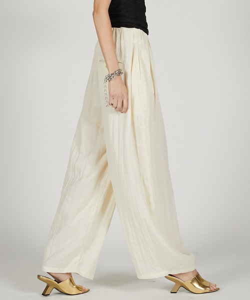 サテンギャザーバルーンパンツ / Satin Gathered Balloon Pants