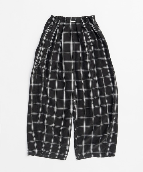 PRANK PROJECT（プランクプロジェクト）の「【Pre-Order】サテンギャザーバルーンパンツ / Satin Gathered Balloon Pants（その他パンツ・レディース・ホワイト/マルチ/ブラック・36/38）」の4枚目の写真