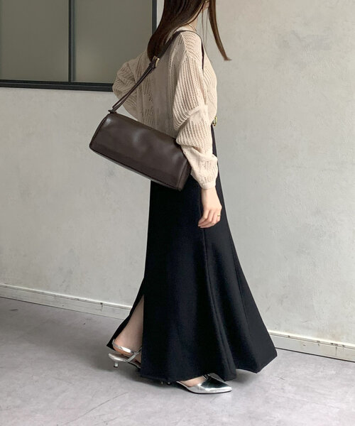 Thevon（ゼボン）の「Iラインマーメイドスカート（スカート・レディース・チャコールグレー/アイボリー/ブラック・M/S）」の19枚目の写真