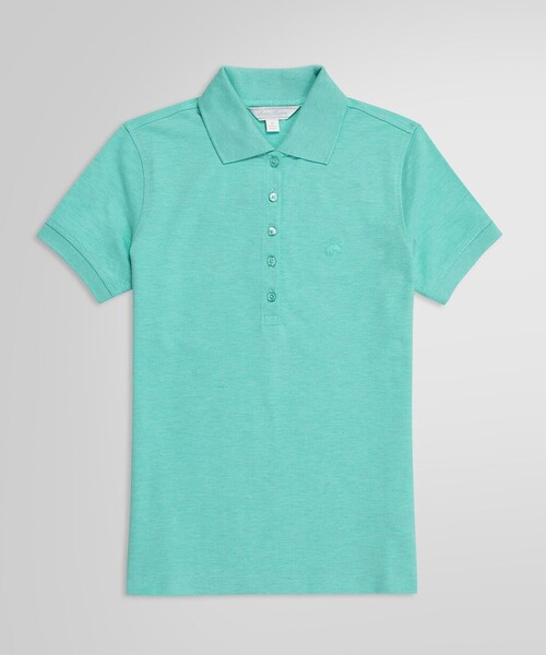 BROOKS BROTHERS(ブルックスブラザーズ)の「スーピマコットン ストレッチピケ GFロゴ ポロシャツ(ポロシャツ・レディース・ピンク/イエロー/ライトピンク/ライトグリーン・SMALL/MEDIUM/X-SMALL/LARGE)」の8枚目の写真