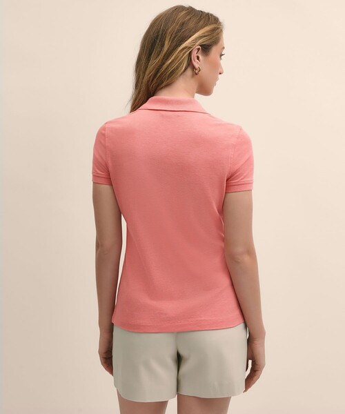 BROOKS BROTHERS(ブルックスブラザーズ)の「スーピマコットン ストレッチピケ GFロゴ ポロシャツ(ポロシャツ・レディース・ピンク/イエロー/ライトピンク/ライトグリーン・SMALL/MEDIUM/X-SMALL/LARGE)」の15枚目の写真