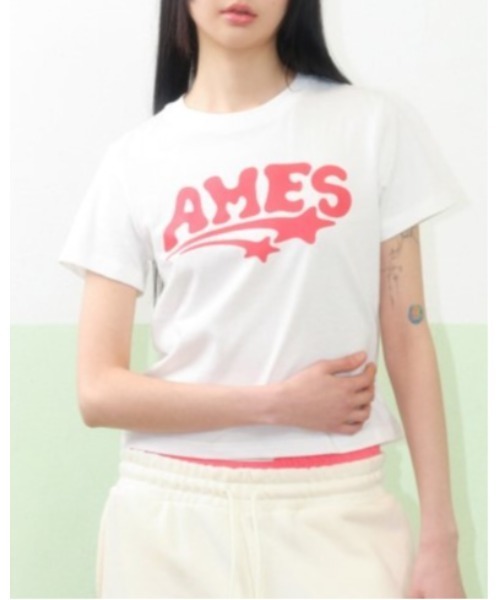 tシャツ AMES WORLDWIDE ／NEW AMESロゴT レディース AMES WORLDWIDE ／NEW AMESロゴT（Tシャツ/カットソー