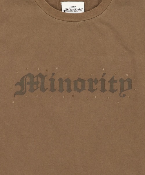 SPINNS（スピンズ）の「ピグメントノースリーブTシャツ/ストーンロゴ（Tシャツ/カットソー・メンズ・グレー/ブラック/ベージュ・ONESIZE）」の8枚目の写真