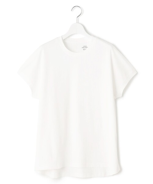 J.PRESS YORK STREET(ジェイプレスヨークストリート)の「【WOMEN】キャップスリーブ Tシャツ(Tシャツ/カットソー・レディース・ブラック系/ライトグリーン系/スカイブルー系/ホワイト系・F)」の1枚目の写真