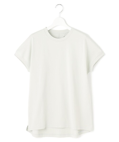 J.PRESS YORK STREET(ジェイプレスヨークストリート)の「【WOMEN】キャップスリーブ Tシャツ(Tシャツ/カットソー・レディース・ブラック系/ライトグリーン系/スカイブルー系/ホワイト系・F)」の3枚目の写真