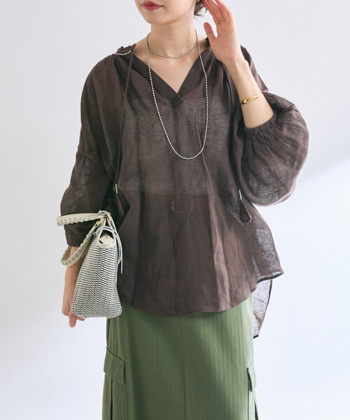à Nice （ア ・ニース）】 ビーズ刺繍ブラウス（シャツ/ブラウス