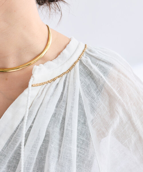 RIVE DROITE(リヴドロワ)の「【à Nice (ア ・ニース)】 ビーズ刺繍ブラウス(シャツ/ブラウス・レディース・オフホワイト/ブルー/オレンジ/レッド/ダークブラウン・FREE)」の21枚目の写真