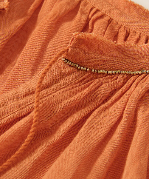 RIVE DROITE(リヴドロワ)の「【à Nice (ア ・ニース)】 ビーズ刺繍ブラウス(シャツ/ブラウス・レディース・オフホワイト/ブルー/オレンジ/レッド/ダークブラウン・FREE)」の13枚目の写真