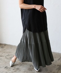 No Rule No Line（ノール－ルノーライン）の「プリーツティアードマキシスカート Aラインスカート（スカート）」