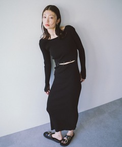 スーツ・フォーマル・ドレス knuthmarf 2way chiffon docking one piece Knuth Marf/クヌースマーフ】2way chiffon docking one piece