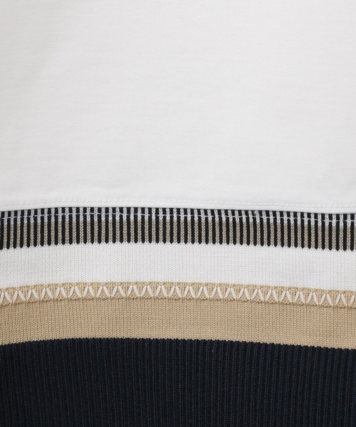 GLOBAL WORK(グローバルワーク)の「サラサラ快適DRYTシャツ/切り替え/半袖/323115(Tシャツ/カットソー・メンズ・ブルー/グリーン/チャコールグレー/グレイッシュベージュ/オフホワイト・XX-LARGE/X-SMALL/3XL/LARGE/MEDIUM/SMALL/X-LARGE)」の13枚目の写真