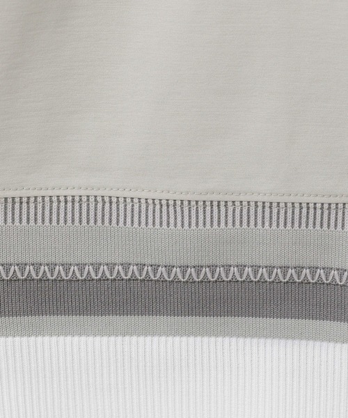 GLOBAL WORK(グローバルワーク)の「サラサラ快適DRYTシャツ/切り替え/半袖/323115(Tシャツ/カットソー・メンズ・ブルー/グリーン/チャコールグレー/グレイッシュベージュ/オフホワイト・XX-LARGE/X-SMALL/3XL/LARGE/MEDIUM/SMALL/X-LARGE)」の15枚目の写真