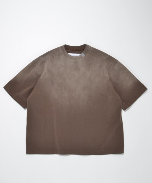 SUPERTHANKS(スーパーサンクス)の「フロッキーバックプリント&オーバーダイ加工 Tシャツ/Sun faded Flocky print Sweat S/S T-shirt(Tシャツ/カットソー・メンズ・ピンク/ブラウン/ブラック・S/M/L)」の20枚目の写真