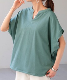 ゆる袖口タックTシャツ