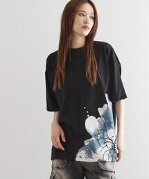 tk.TAKEO KIKUCHI | バブルアートフラワーTシャツ(Tシャツ/カットソー)