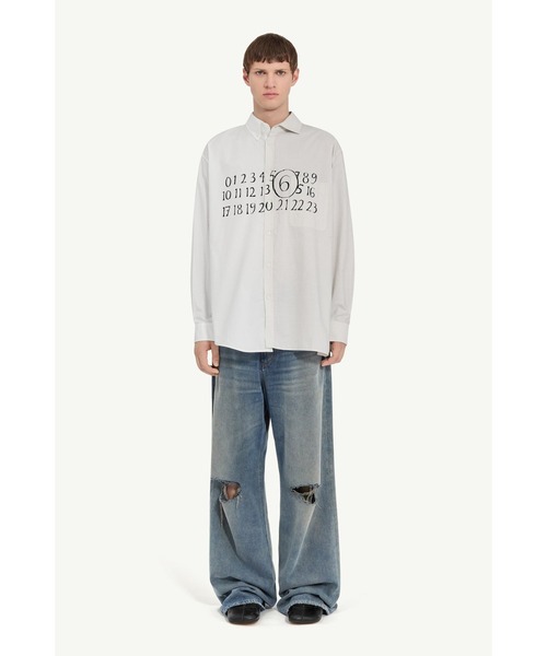 セール】MM6 MAISON MARGIELA Long-sleeved Shirt SH0DT0025