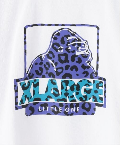 XLARGE KIDS（エクストララージキッズ）の「カラフルレオパードOGゴリラ半袖Tシャツ（Tシャツ/カットソー・キッズ・ブラック/ホワイト/ブルー・130cm/100cm/140cm/110cm/80ｃｍ/120cm/90cm）」の6枚目の写真