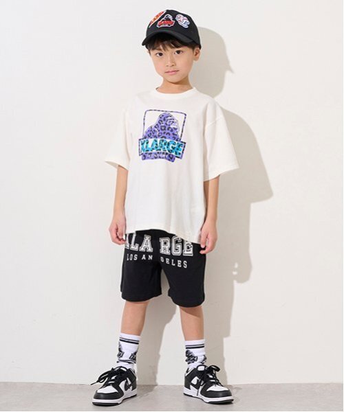 XLARGE KIDS（エクストララージキッズ）の「カラフルレオパードOGゴリラ半袖Tシャツ（Tシャツ/カットソー・キッズ・ブラック/ホワイト/ブルー・130cm/100cm/140cm/110cm/80ｃｍ/120cm/90cm）」の14枚目の写真