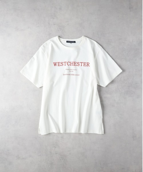 Right-on（ライトオン）の「【HONEYSUCKLE ROSE】ロゴプリントＴ（Tシャツ/カットソー・レディース・オフホワイト/ブラック/ベージュ/その他2/その他1/ダークグレー・M/L）」の2枚目の写真