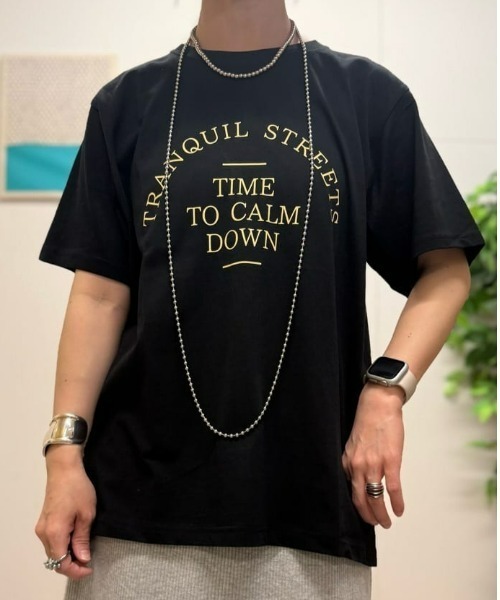 Right-on（ライトオン）の「【HONEYSUCKLE ROSE】ロゴプリントＴ（Tシャツ/カットソー・レディース・オフホワイト/ブラック/ベージュ/その他2/その他1/ダークグレー・M/L）」の16枚目の写真