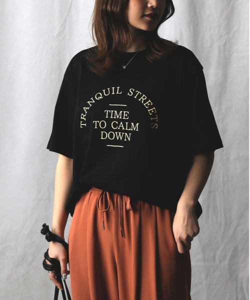 Right-on（ライトオン）の「【HONEYSUCKLE ROSE】ロゴプリントＴ（Tシャツ/カットソー・レディース・オフホワイト/ブラック/ベージュ/その他2/その他1/ダークグレー・M/L）」の19枚目の写真