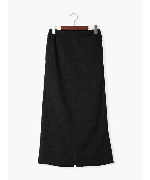 Te chichi TERRASSE(テチチテラス)の「カットジャカードナロースカート(スカート・レディース・イエロー/オフホワイト/ブラック・F)」の2枚目の写真