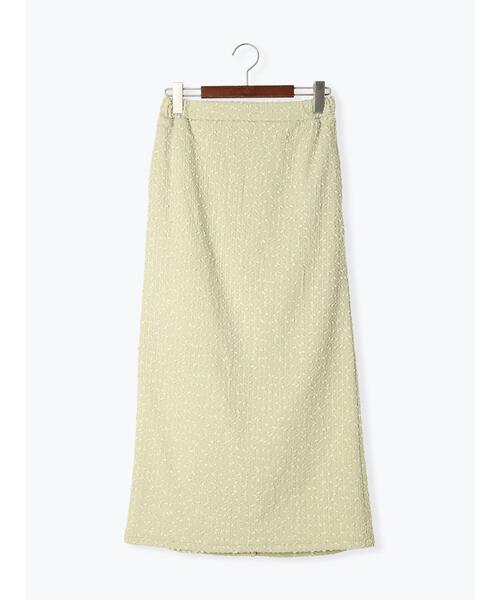 Te chichi TERRASSE(テチチテラス)の「カットジャカードナロースカート(スカート・レディース・イエロー/オフホワイト/ブラック・F)」の10枚目の写真