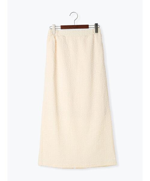 Te chichi TERRASSE(テチチテラス)の「カットジャカードナロースカート(スカート・レディース・イエロー/オフホワイト/ブラック・F)」の11枚目の写真