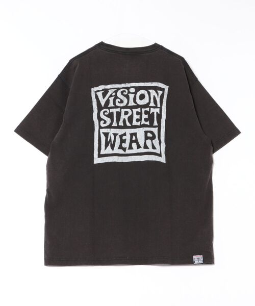 VISION STREET WEAR（ヴィジョンストリートウェア）の「ビッグシルエット ヴィンテージロゴ Tシャツ（Tシャツ/カットソー・メンズ・ブラック/ホワイト・M/L/XL）」の3枚目の写真