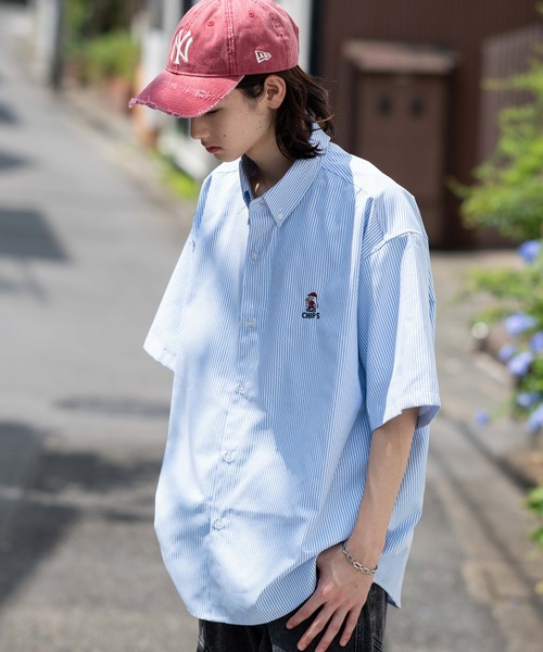 WEGO(ウィゴー)の「WEGO/オックスフォードワンポイントシャツ(シャツ/ブラウス・メンズ・サックスブルー/ベージュ/ホワイト/その他1/その他2・MEDIUM/LARGE)」の12枚目の写真