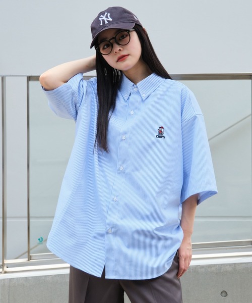 WEGO(ウィゴー)の「WEGO/オックスフォードワンポイントシャツ(シャツ/ブラウス・メンズ・サックスブルー/ベージュ/ホワイト/その他1/その他2・MEDIUM/LARGE)」の14枚目の写真