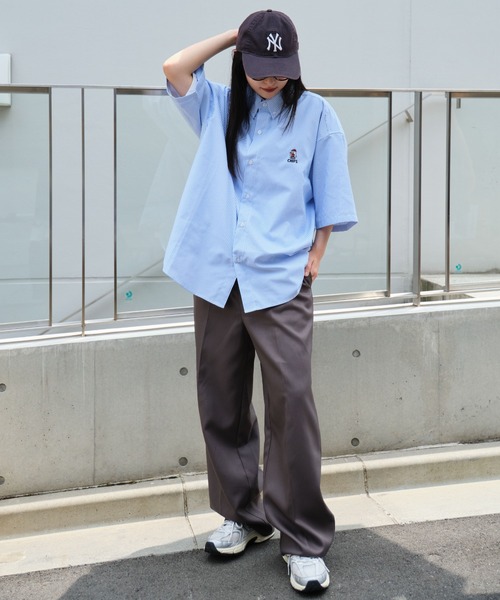 WEGO(ウィゴー)の「WEGO/オックスフォードワンポイントシャツ(シャツ/ブラウス・メンズ・サックスブルー/ベージュ/ホワイト/その他1/その他2・MEDIUM/LARGE)」の16枚目の写真