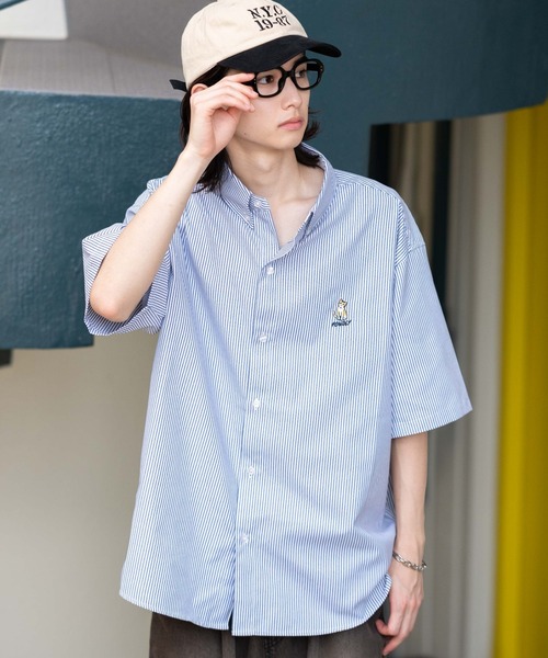 WEGO(ウィゴー)の「WEGO/オックスフォードワンポイントシャツ(シャツ/ブラウス・メンズ・サックスブルー/ベージュ/ホワイト/その他1/その他2・MEDIUM/LARGE)」の17枚目の写真