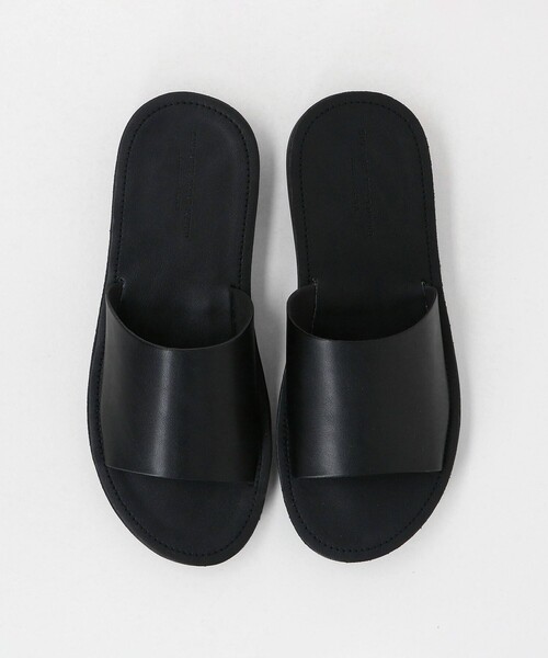 green label relaxing（グリーンレーベルリラクシング）の「レザーライク スライド サンダル（サンダル・メンズ・ブラック・27cm/28cm/26cm）」の12枚目の写真