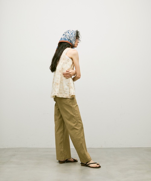 セール】Gold Button Motif Sandals/ゴールドメタルフラット