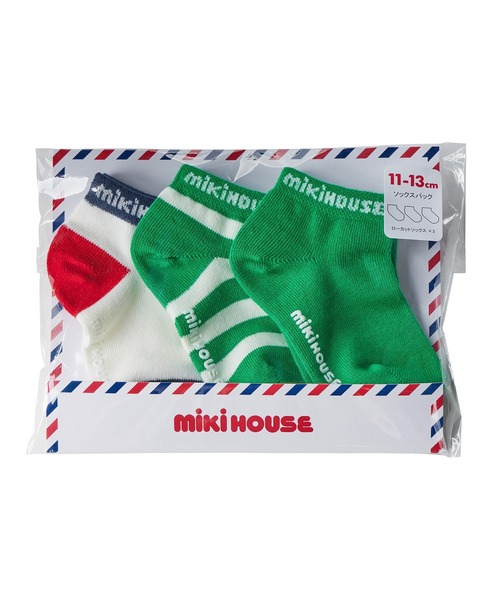 MIKI HOUSE（ミキハウス）の「【WEB限定】ローカットソックスパック３足セット（ソックス/靴下・キッズ・ブルー/ネイビー/イエロー/パープル/レッド/グリーン/ピンク/ライトグリーン・11-13cm/13-15cm/15-17cm/17-19cm）」の11枚目の写真