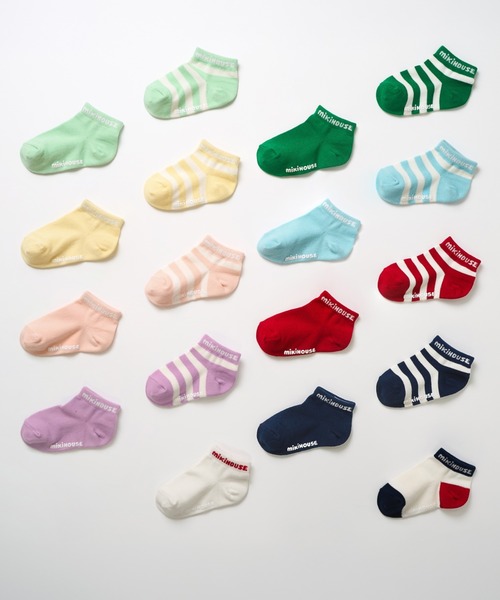MIKI HOUSE（ミキハウス）の「【WEB限定】ローカットソックスパック３足セット（ソックス/靴下・キッズ・ブルー/ネイビー/イエロー/パープル/レッド/グリーン/ピンク/ライトグリーン・11-13cm/13-15cm/15-17cm/17-19cm）」の10枚目の写真