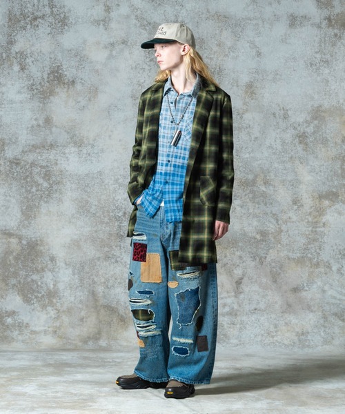 セール】Bleach Check Shirt / ブリーチチェックシャツ（シャツ