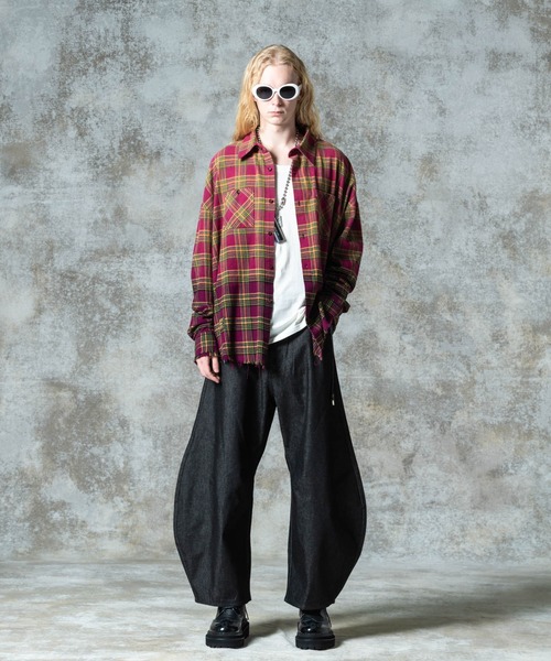 Bleach Check Shirt / ブリーチチェックシャツ セール】Bleach Check Shirt / ブリーチチェックシャツ（シャツ