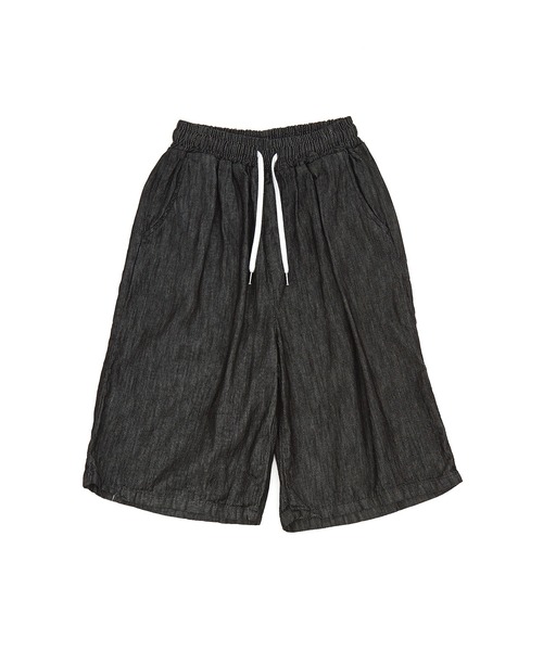 a.p.o.v.(エーピーオービー)の「a.p.o.v. 無加工デニムワイドハーフパンツ(デニムパンツ・メンズ・ネイビー/ブラック・ONESIZE)」の10枚目の写真