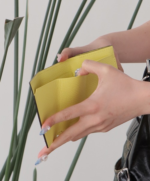 L'arcobaleno(ラルコバレーノ)の「L'arcobaleno/ラルコバレーノ 三つ折りミニウォレット(財布・メンズ・グレー/ブラック/ネイビー/ホワイト・ONE SIZE)」の11枚目の写真