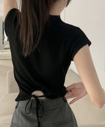 サマーニット 後ろリボン 背中あき