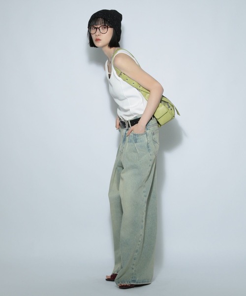 PAGEBOY(ページボーイ)の「ネックプレートタンク(タンクトップ・レディース・チャコールグレー/オフホワイト/グリーン系その他4・FREE)」の6枚目の写真
