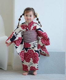utatane | キッズ浴衣3点セット 女の子 utatane×注染工房 kids 日本製注染(浴衣)
