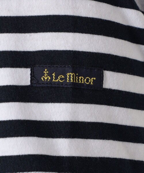 Leminor ハーフスリーブボーダーカットソー（Tシャツ/カットソー