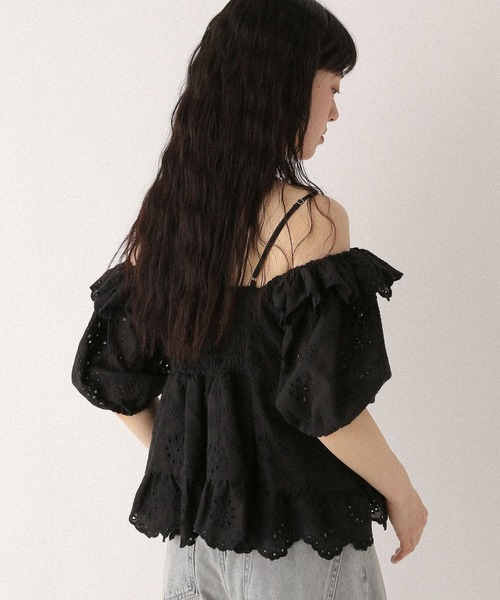 Heather（ヘザー）の「パンチングオフショルブラウス　575764（シャツ/ブラウス・レディース・ブラック/オフホワイト/ブラウン・FREE）」の22枚目の写真