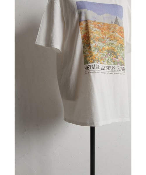 &. NOSTALGIA(アンドドットノスタルジア)の「フラワーフォトプリントTシャツ(Tシャツ/カットソー・レディース・ブラック/オフホワイト・M)」の20枚目の写真